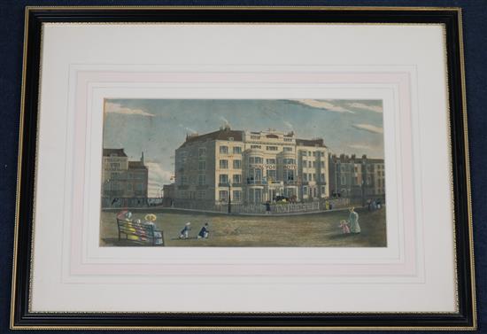 C.W. Wing The Royal York Hotel, Old Steine, Brighton, c.1830 7 x 13in.